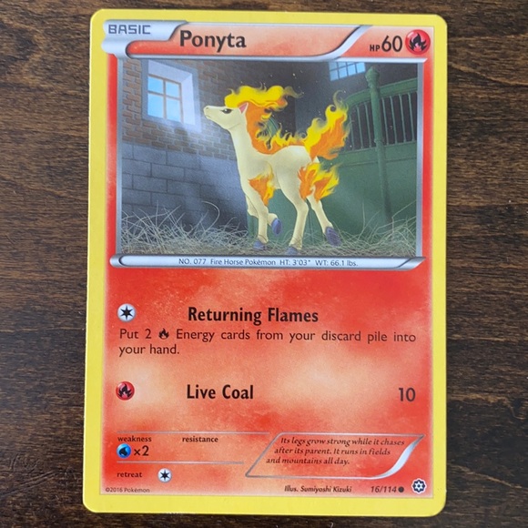 2016 ponyta pokemon card Amazon.com: Pokemon - Ponyta 019/142